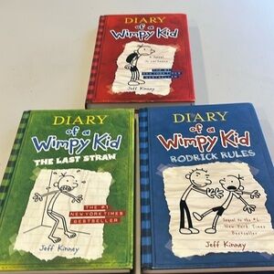 Diary of a Wimpy Kids -Hardcover Graphic Novel Series by Jeff Kinney. Books #1-3